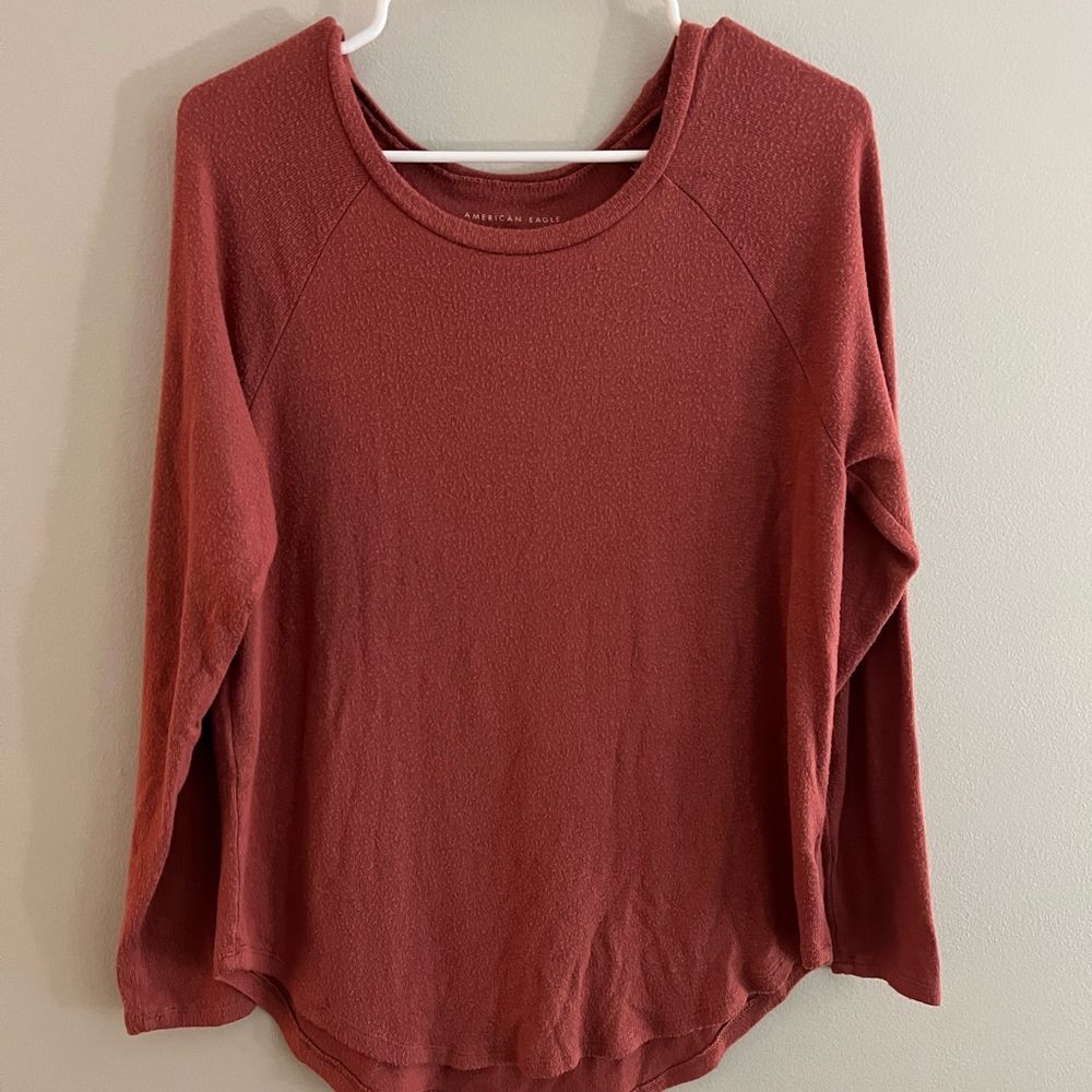American Eagle Outfitters soft & sexy plush burgundy sweater